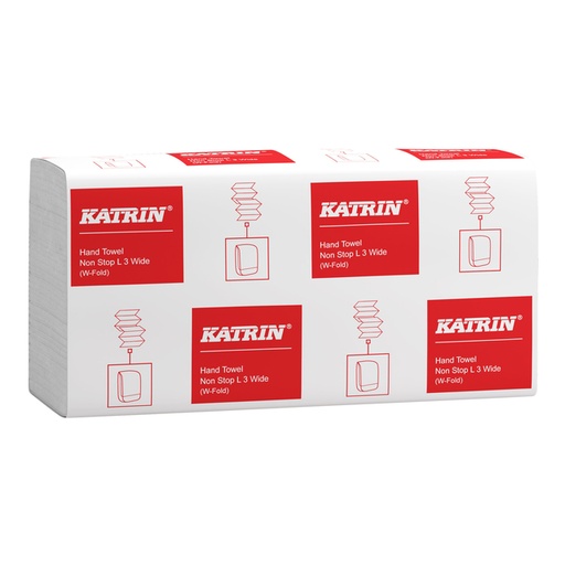 [1405338] Handdoek Katrin w-vouw 3-laags 240x320mm 25x90 vel wit 61556