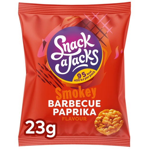 [1405660] Mini rijstwafels Snack-a-Jacks barbeque paprika
