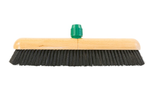 [1405757] Zaalbezem Cleaninq gemengd haar met steelhouder 40cm