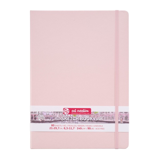[1405991] Schetsboek Talens Art Creation 80 witte vellen 140gr 210x300mm roze