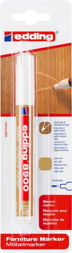 [1406152] Viltstift edding 8900 meubel rond 1.5-2mm licht eikenhout blister à 1 stuk