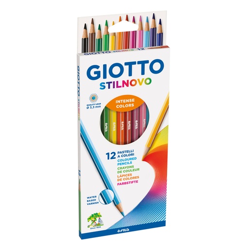 [1406743] Kleurpotlood Giotto Stilnovo set à 12 kleuren