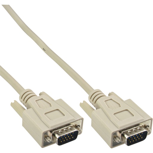 [1407138] Kabel InLine S VGA 15HD M-M 2 meter beige en grijs