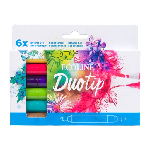 [1407216] Duotip Talens Ecoline set à 6 stuks botanisch