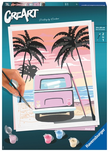 [1407261] Schilderen op nummers CreArt Beach life