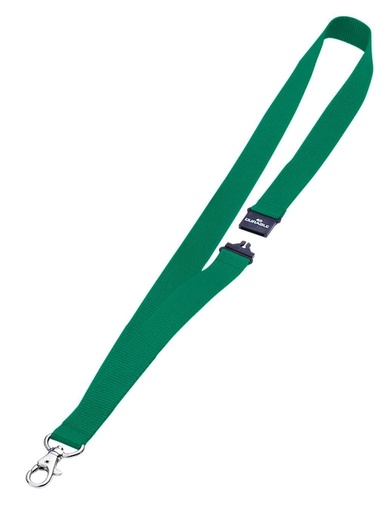 [327928] Textielkoord Durable 8137 met karabijnhaak groen