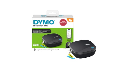 [1407386] Labelprinter Dymo LetraTag 200B draagbaar bluetooth 12mm zwart