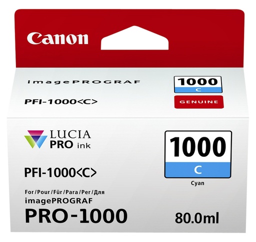 [1418916] Inktcartridge Canon PFI-1000 blauw