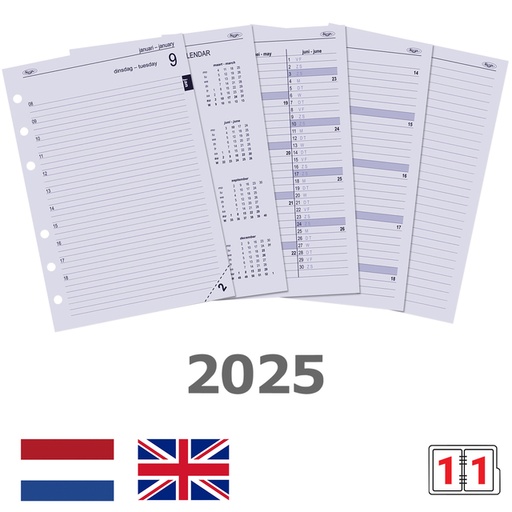 [336027] Agendavulling 2027 Kalpa A5 1dag/1pagina