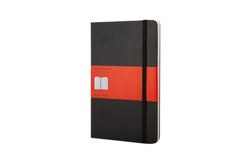 [011540] Adresboek Moleskine large 130x210mm hard cover lijn zwart
