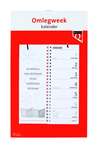 [336040] Weekomlegkalender 2025 Quantore