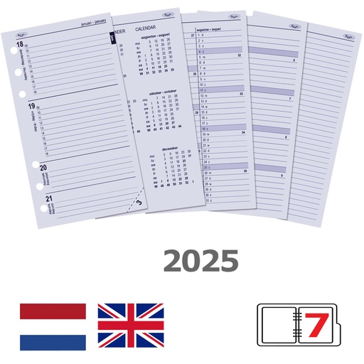 [336054] Agendavulling 2026 Kalpa Personal 7dagen/2pagina's