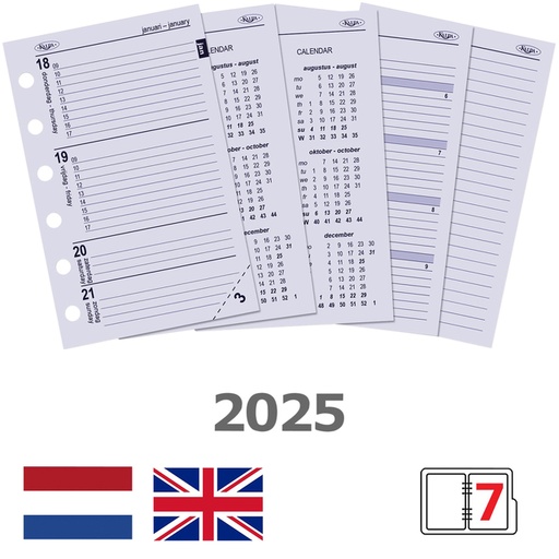 [336079] Agendavulling 2026 Kalpa Pocket 7dagen/2pagina's