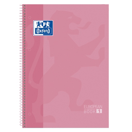 [1420110] Notitieboek Oxford Classic Europeanbook A4+ 4-gaats lijn 80vel roze