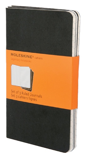 [011549] Schrift Moleskine pocket 90x140mm lijn 120 pagina's zwart