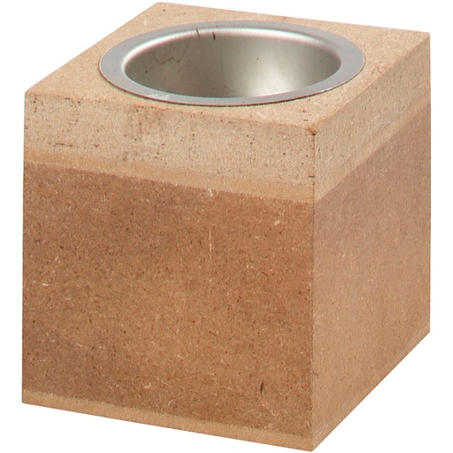 [1420460] Waxinelichthouder Creativ Company 6x6x6cm MDF