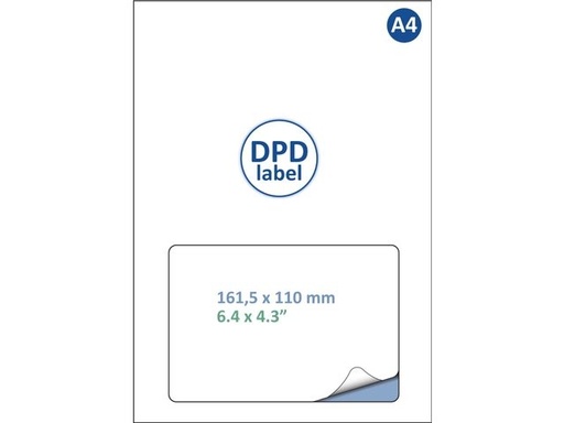 [1420471] Retourlabel DPD IEZZY A4 1.000 vel 161,5x100mm 1000 labels