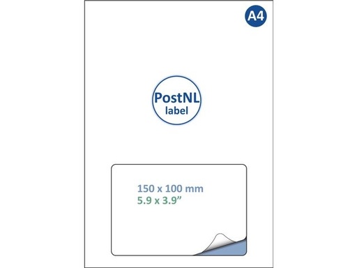 [1420473] Retourlabel PostNL IEZZY A4 1.000 vel 150x100mm 1000 labels