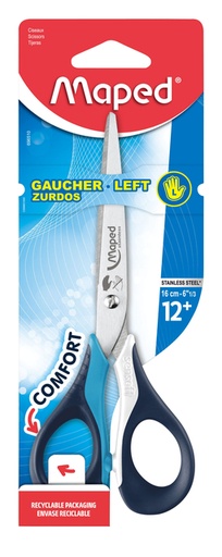 [337015] Schaar Maped Sensoft 16cm linkshandig assorti