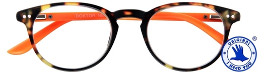 [1420858] Leesbril I Need You +2.50 dpt Dokter New bruin-oranje
