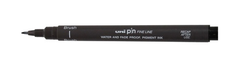 [1421106] Fineliner Uni-ball Pin brush fijn donkergrijs