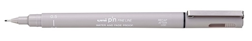 [1421109] Fineliner Uni-ball Pin 0.5mm lichtgrijs