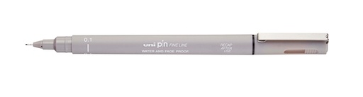 [1421117] Fineliner Uni-ball Pin 0.1mm lichtgrijs
