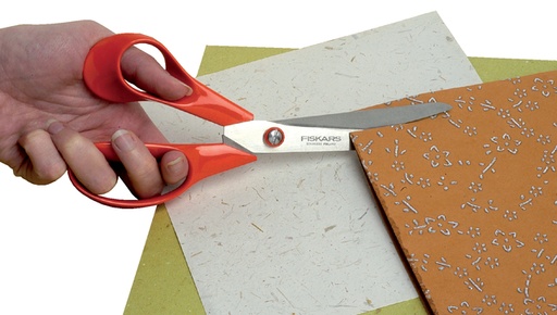 [337092] Schaar Fiskars Classic universeel 21cm links rood