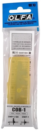 [1421305] Reservemes Olfa COB-1 blister à 15 stuks