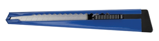 [337129] Snijmes Westcott Office 9mm met schuifsluiting en metalen houder blauw