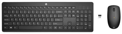 [1421805] Toetsenbord + muis HP 235 draadloos QWERTY zwart
