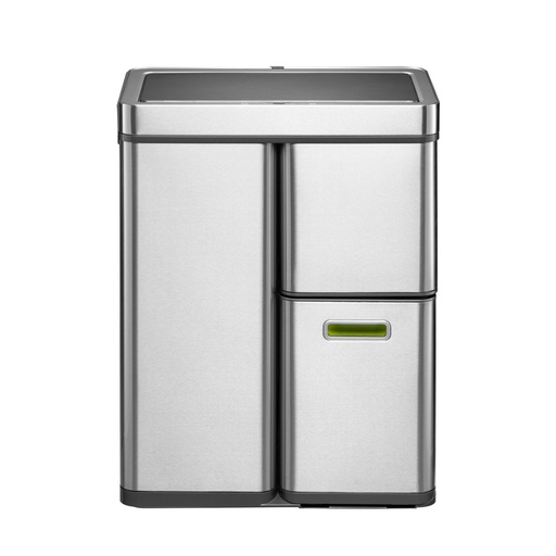 [1421899] Afvalbak EKO Mirage Plus sensor 30liter en 2x15liter RVS