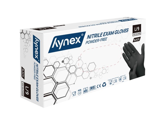 [1422305] Handschoen Hynex nitril L zwart 3.5g pak à 100 stuks