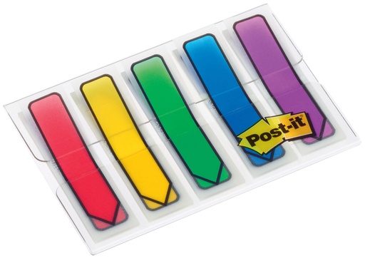 [1422482] Indextabs 3M Post-it 684 12x43mm pijlvorm assorti 100 stuks