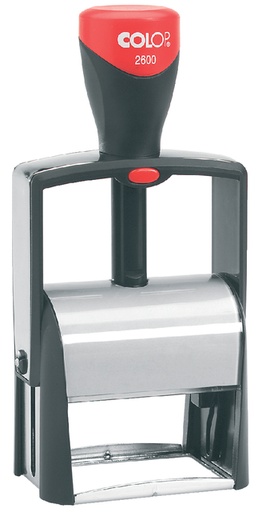 [350842] Tekststempel Colop Heavy Duty 2600 Classic Line personaliseerbaar rood