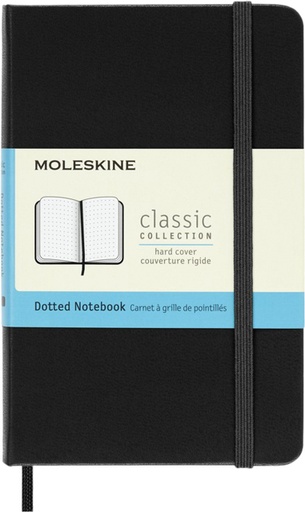 [1422903] Notitieboek Moleskine pocket 90x140mm dots hard cover zwart