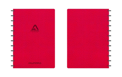 [1422984] Schrift Adoc Business A4 ruit 5x5mm 144 pagina's 90gr rood