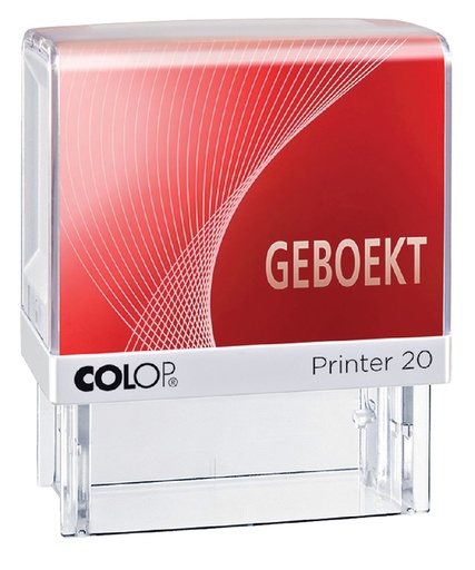 [350856] Woordstempel Colop Printer 20 geboekt rood