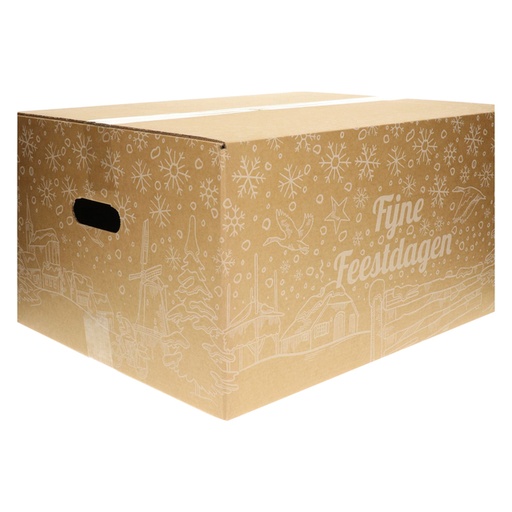 [1423150] Kerstdoos IEZZY bedrukt Holland-3 390x290x300mm wit