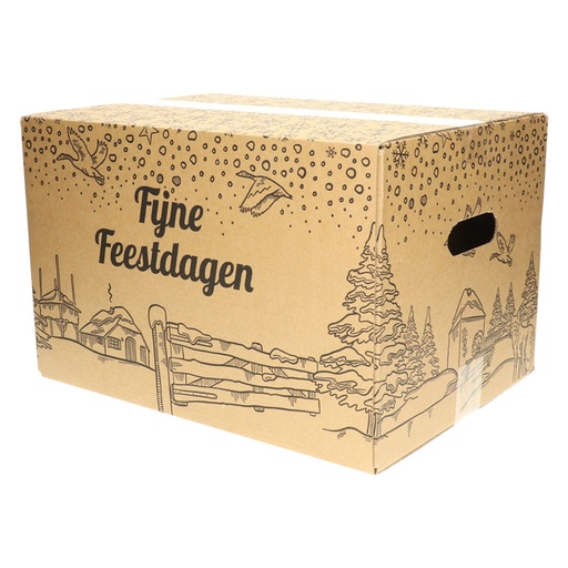 [1423157] Kerstdoos IEZZY bedrukt Holland-2 390x290x250mm zwart