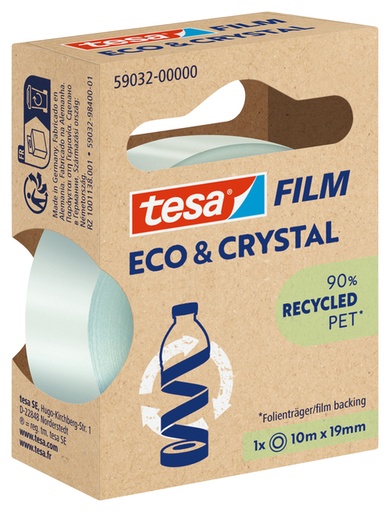 [1423188] Plakband Tesa eco&crystal 59032 19mmx10m transparant blister