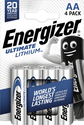 [1429550] Batterij Energizer Ultimate Lithium 4xAA