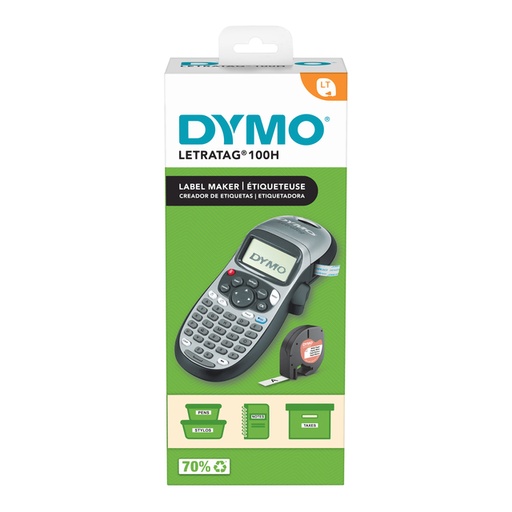 [1429815] Labelprinter Dymo LetraTag 100H draagbaar abc 12mm zilverkleurig special edition