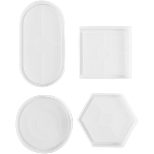 [1430193] Silicone vormen Creativ Company set à 4 vormen