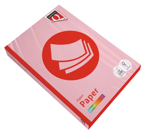 [129258] Kopieerpapier Quantore Colour A4 80gr roze 500 vel