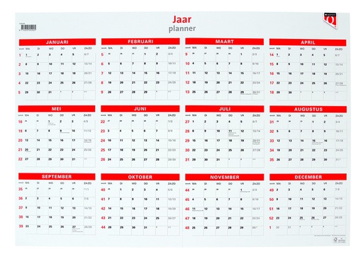 [336048] Jaarplankalender 2026 Quantore 48x68cm