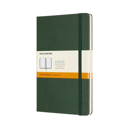 [011634] Notitieboek Moleskine large 130x210mm lijn hard cover myrtle green