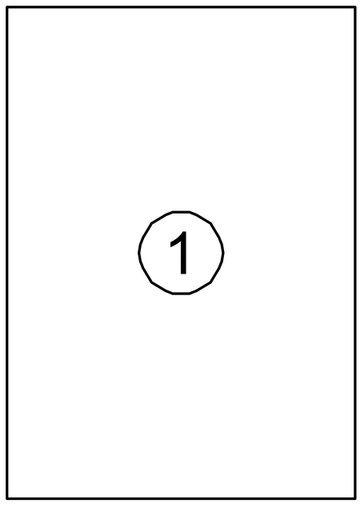 [129942] Etiket Quantore 210x297mm 100 stuks