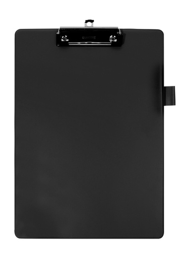 [316171] Klembord Quantore A4 staand zwart met 100mm klem