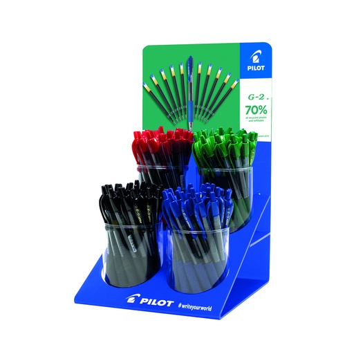 [1430327] Gelschrijver PILOT BL-G2-7 medium 4 kleuren assorti